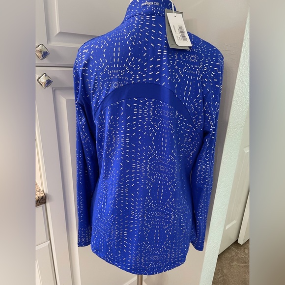 NWT, Annika Blingy Royal Blue 1/4-Zip Pullover - Picture 5 of 9